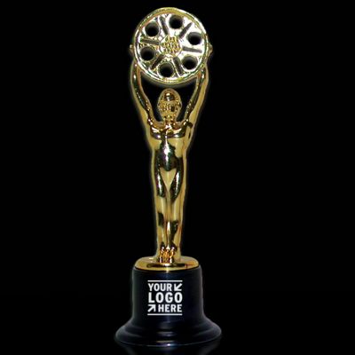 6 1/4" Gold Plastic Movie Statue Trophy