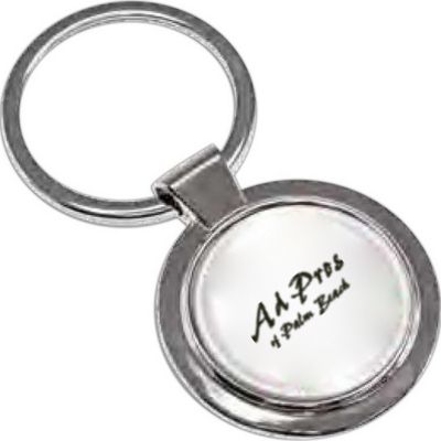 Round Nickel Keytag with Full Color Imprint