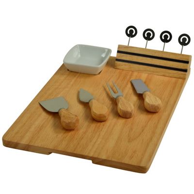 Hardwood Cheese Board 10-Piece Set