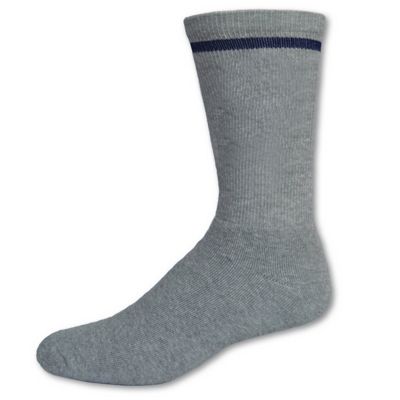 Made in the USA Full Cushion Crew Socks with Knit-In Logo