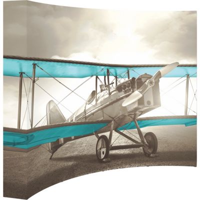 Hopup 10ft wide Curved Display & Tension Fabric Graphic