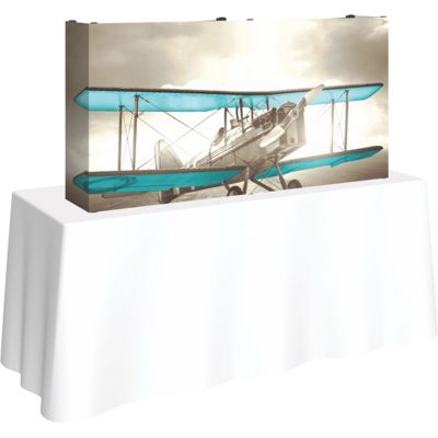 Hopup 5ft Straight Tabletop Display & Full Fitted Graphic