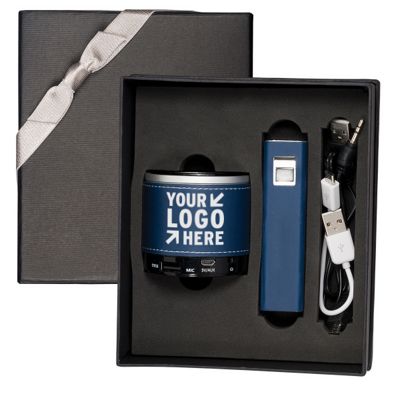 Tuscany™ Power Bank and Wireless Speaker Gift Set