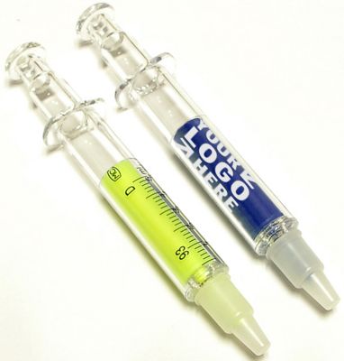 Syringe shape highlighter marker
