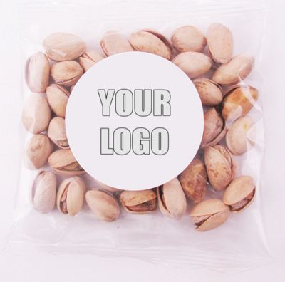 Jumbo Pistachio Nuts in a Label Imprinted Goody Bag Handful